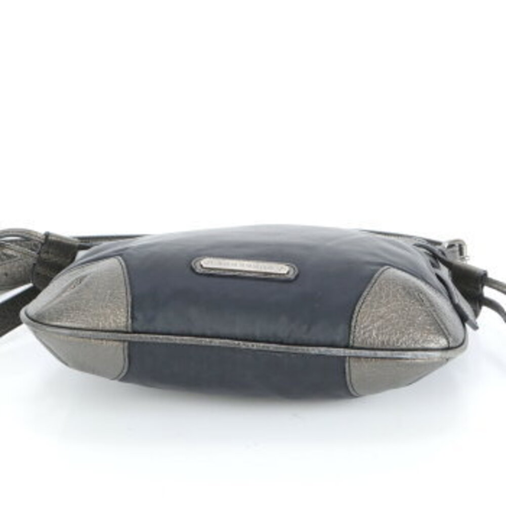 Burberry leather shoulder bag crossbody messenger black - Picture 5 of 8